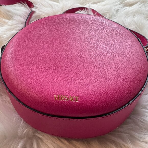 Versace Medusa Disco Bag Calf Leather in Fuchsia - Picture 5 of 10